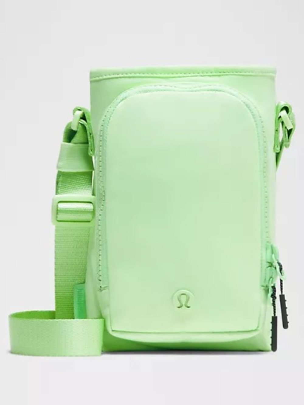 Water Bottle Crossbody with Front Pocket 2L - Citra Lime